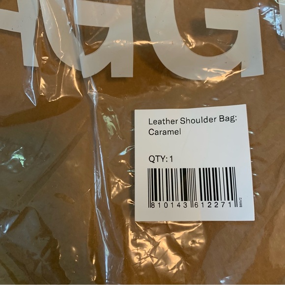 BAGGU‎ Deadstock Caramel Leather Shoulder Bag Brand New - Picture 12 of 12
